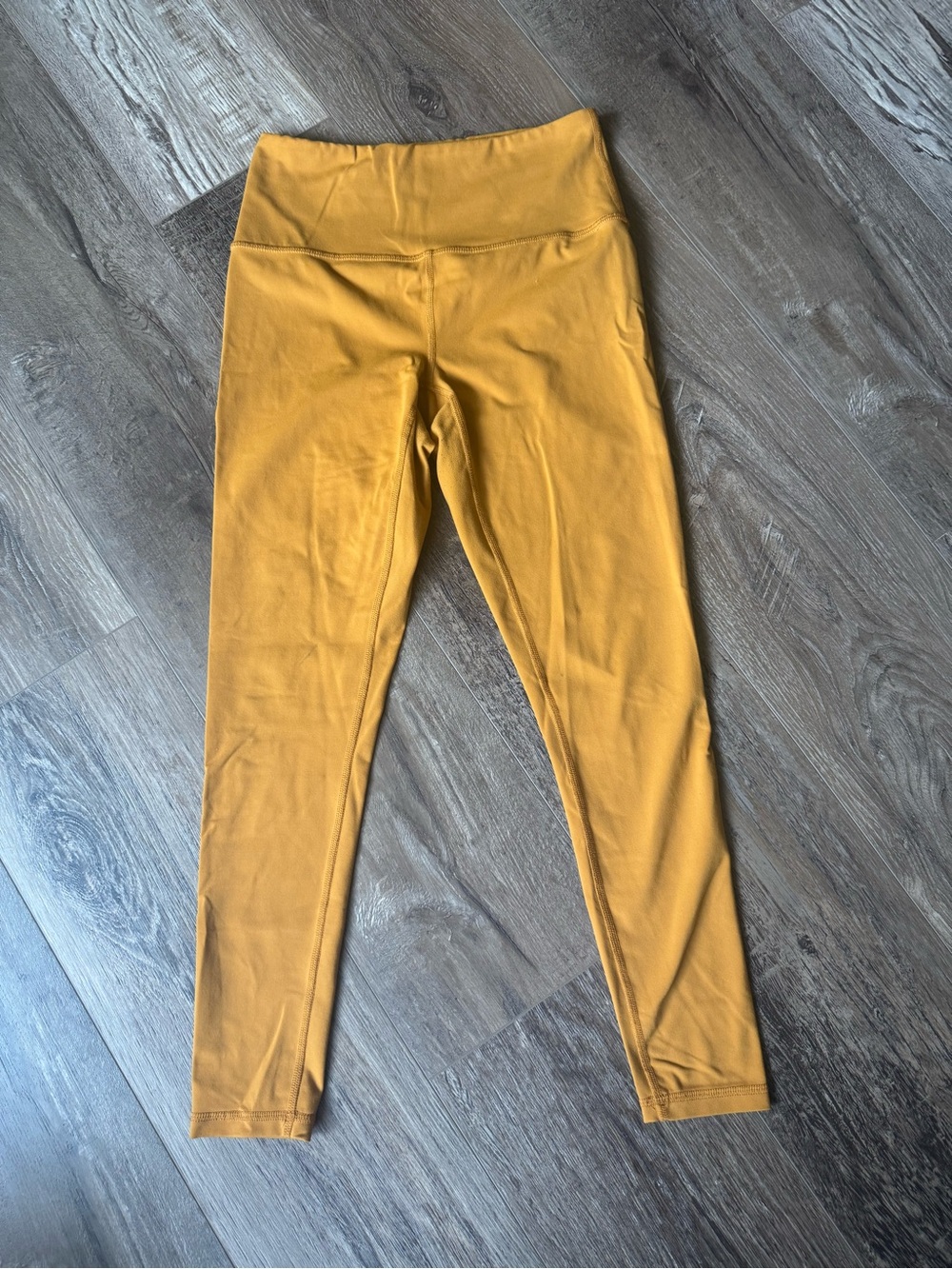 Prana Mustard Yellow High-Rise Performance Leggings